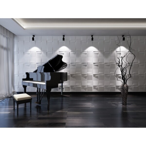 3D Fiber Wall Panelling, 20"x20"/pc - 12pc. Opens flyout.