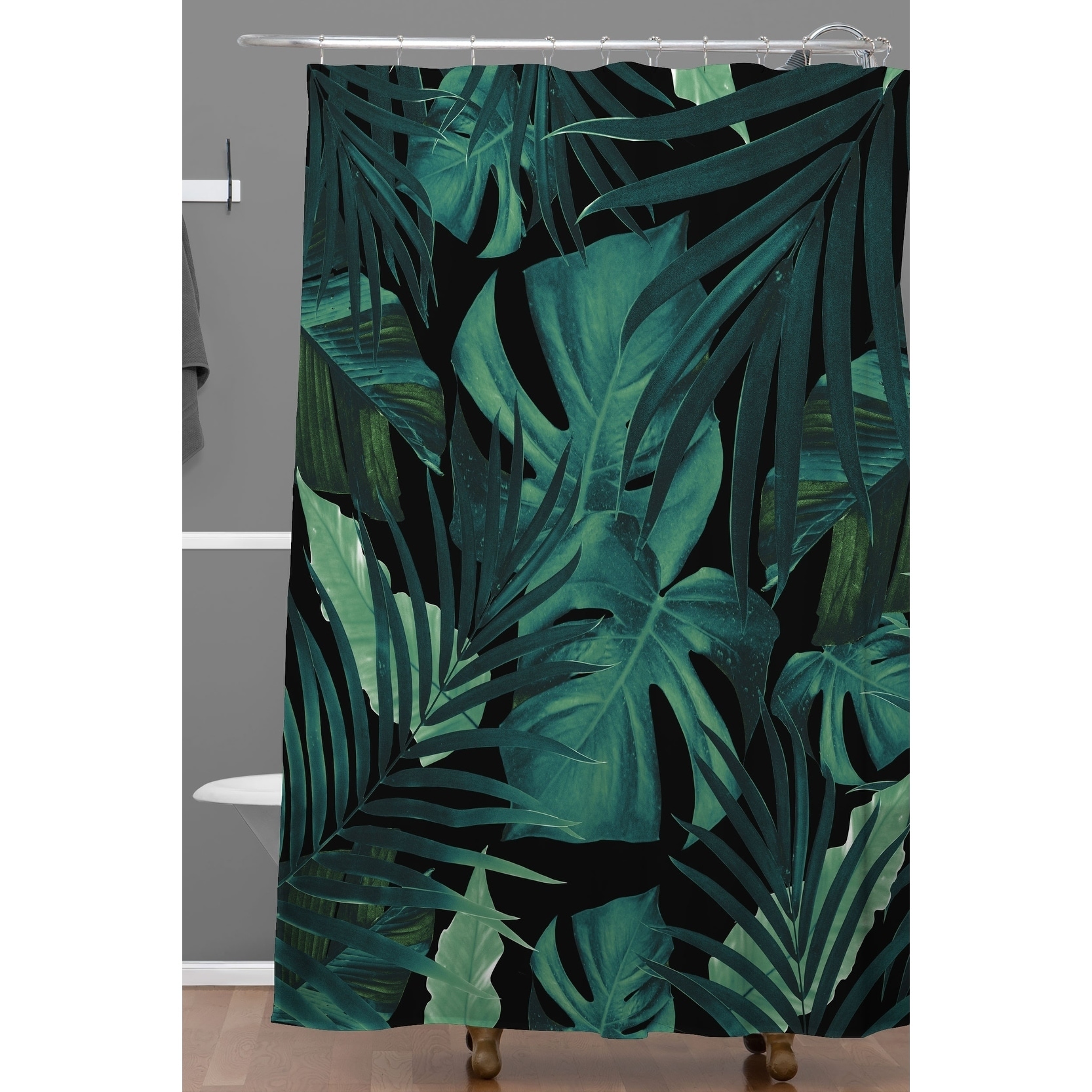 Shop Deny Designs Tropical Jungle Night Shower Curtain Overstock 30886546