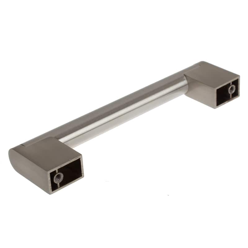 GlideRite 5-Pack 5 in. CC Stainless Steel Cross Bar Cabinet Pulls - Satin Nickel