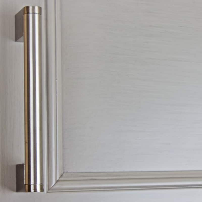GlideRite 5-Pack 5 in. CC Stainless Steel Cross Bar Cabinet Pulls - Satin Nickel