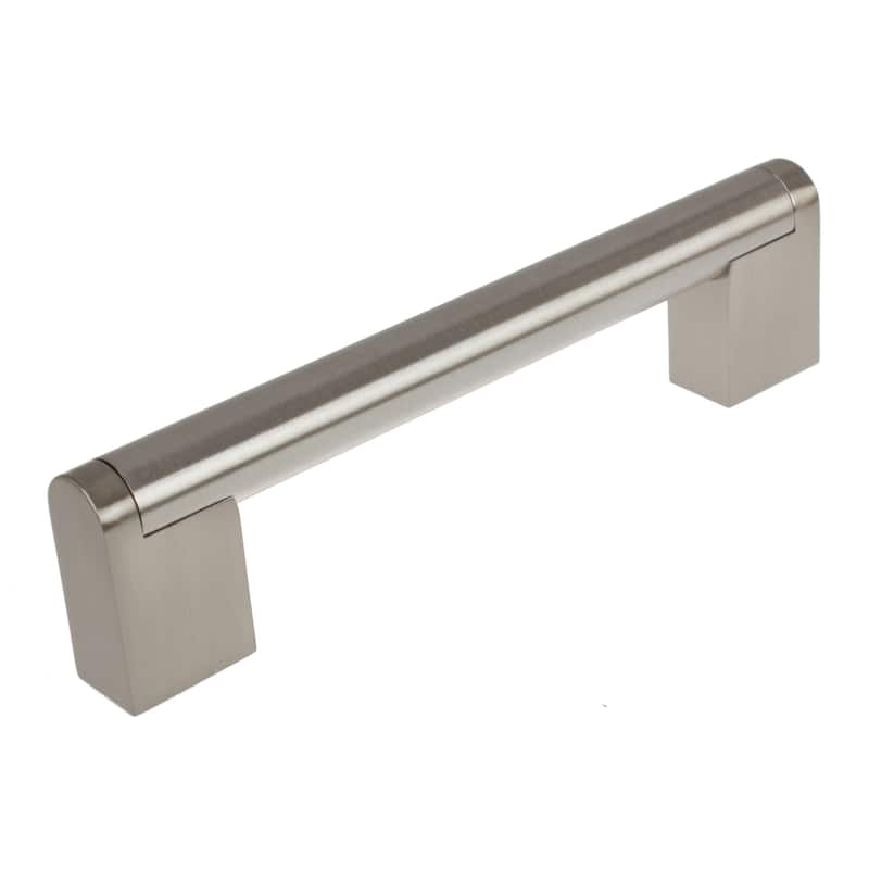 GlideRite 5-Pack 5 in. CC Stainless Steel Cross Bar Cabinet Pulls - Satin Nickel