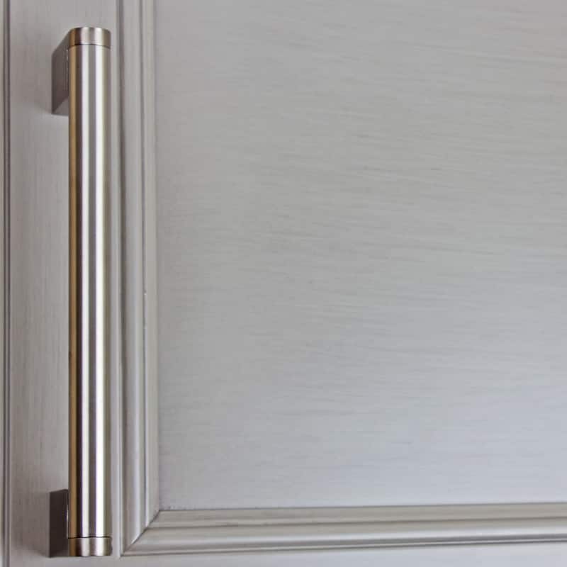 GlideRite 5-Pack 6-5/16 in. CC Stainless Steel Cross Bar Cabinet Pulls - Satin Nickel