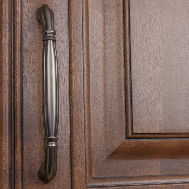 GlideRite 5-Pack 5 in. CC Brushed Black Nickel Victorian Cabinet Pulls - Brushed Black Nickel