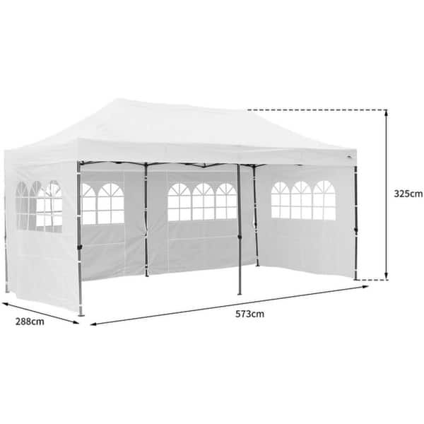 Ainfox 10x20ft Outdoor Pop Up Patio Canopy Tent White On Sale Overstock 30889422