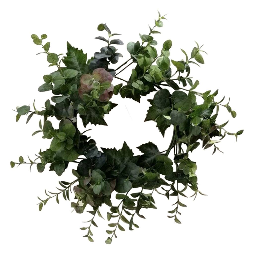 Eucalyptus and grapeleaf wreath 24"