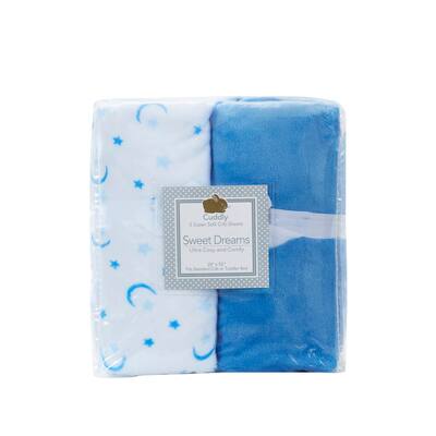 Microplush Super Soft Fitted Crib Sheets (Set of 2)