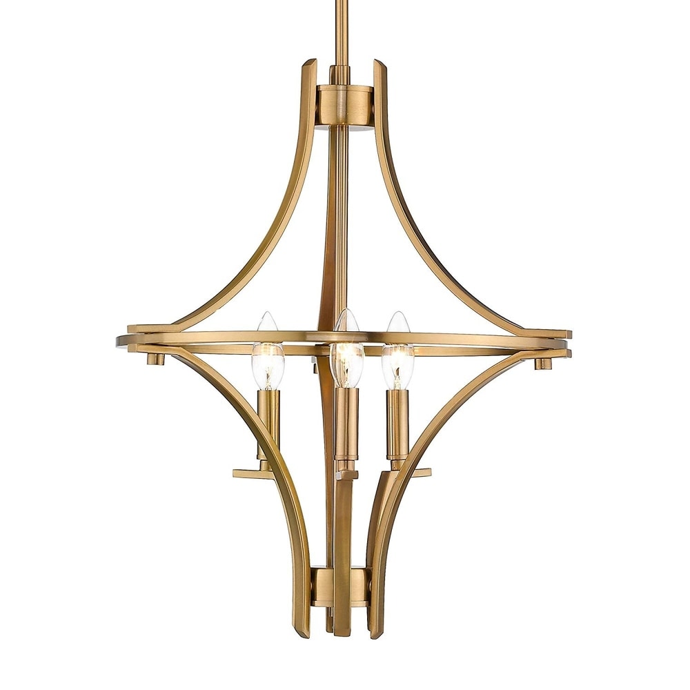 Urbanest 3 inch by 6 inch by 5 inch Metal Chandelier Lamp Shade, Set of 5, Antique Brass Urbanest 3 inch by 6 inch by 5 inch Metal Chandelier Lamp Shade, Set of 5, Antique Brass