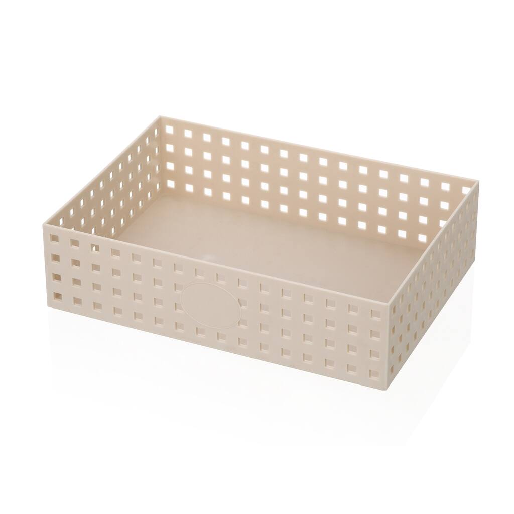 Ybm Home Plastic Shelf Storage Baskets for Storing Household Items