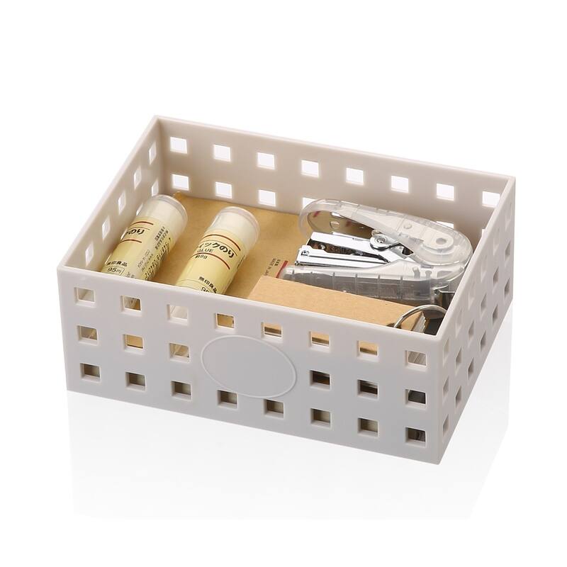 Ybm Home Plastic Shelf Storage Baskets for Storing Household Items