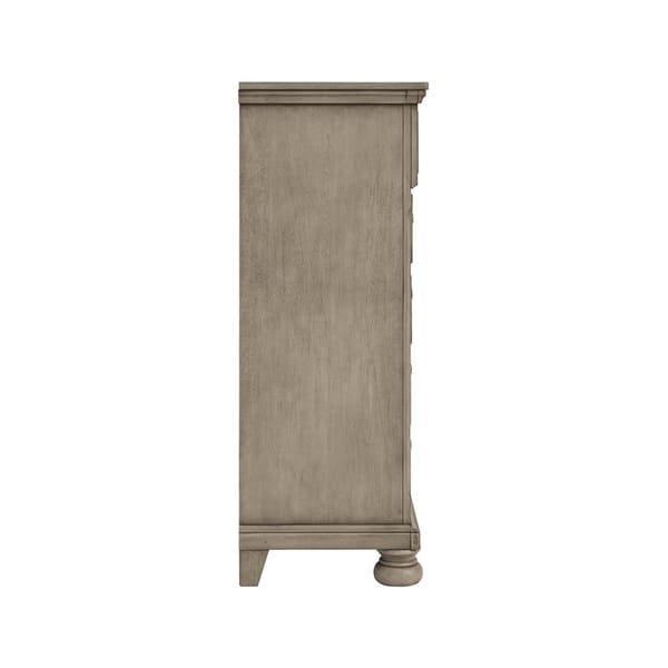 Lettner Light Gray Five Drawer Chest On Sale Bed Bath & Beyond