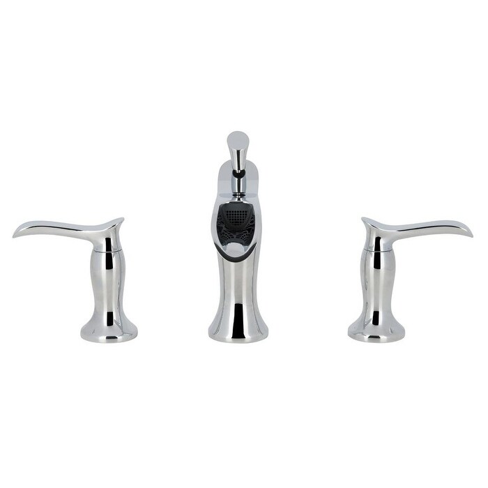 Ancona Eleganzia Widespread Bathroom Faucet In Chrome Finish Ancona Eleganzia Widespread
