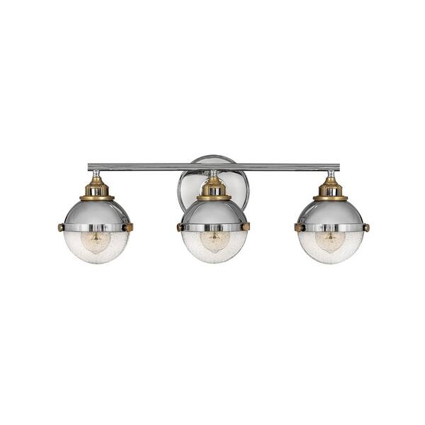 slide 1 of 1, Fletcher 3-Light Polished Nickel Vanity