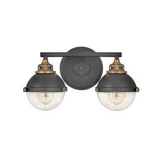 Fletcher 2-Light Black Vanity