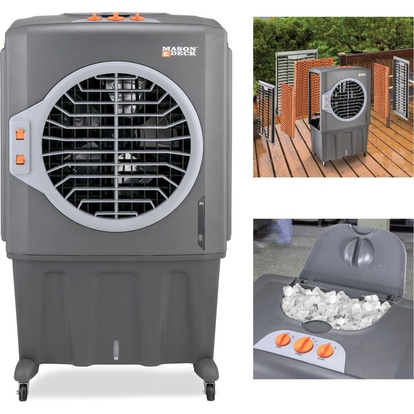 2800 CFM Indoor/Outdoor Portable Evaporative Air Cooler for Amplified Cooling