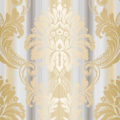 String Damask Wallpaper