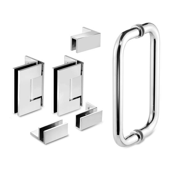 50 75 X 76 Hinged Frameless Shower Door Panel Reversible On Sale Overstock 30895105