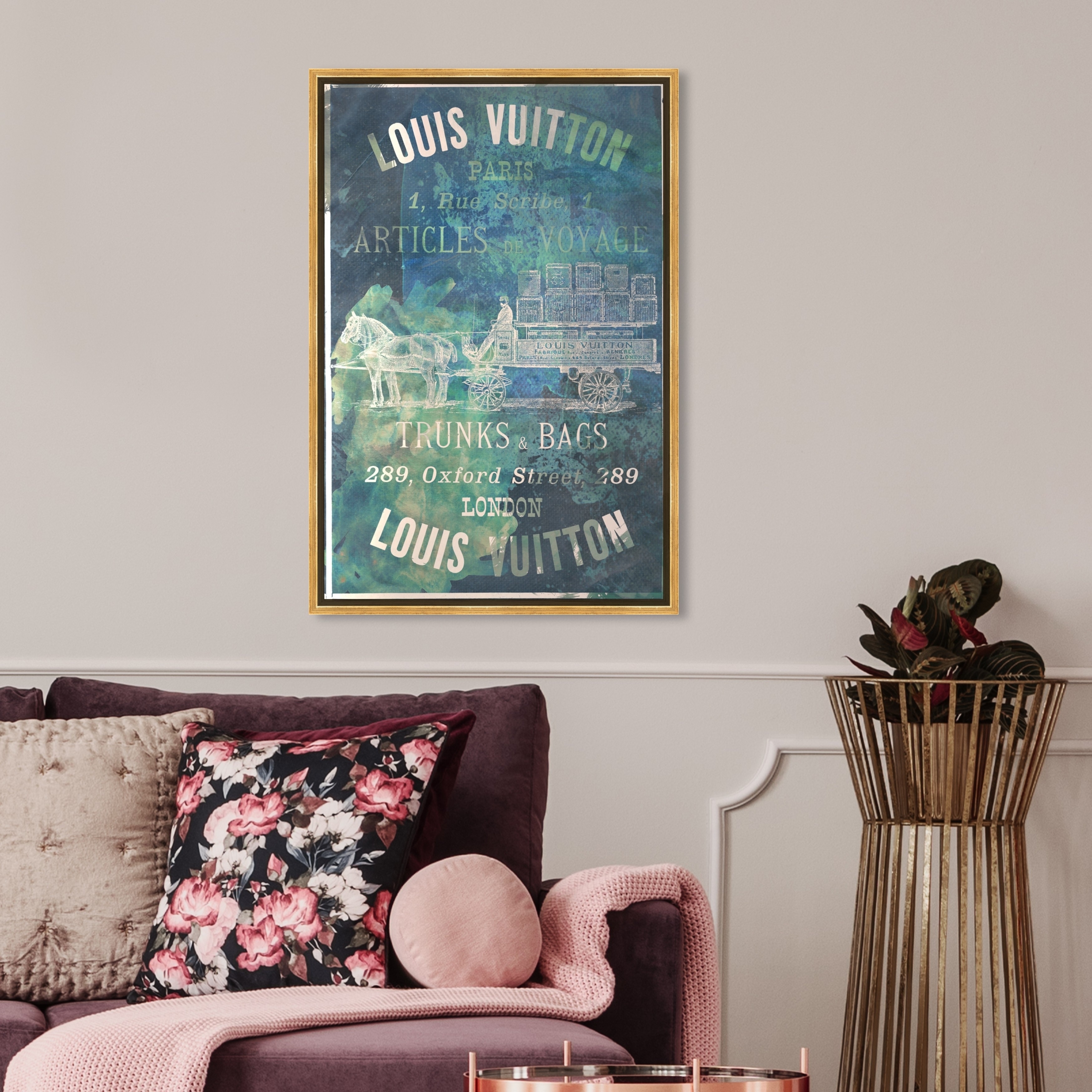 Oliver Gal Fashion and Glam Wall Art Framed Canvas Prints 'Articles on the  Water' Road Signs - Green, Blue - Yahoo Shopping