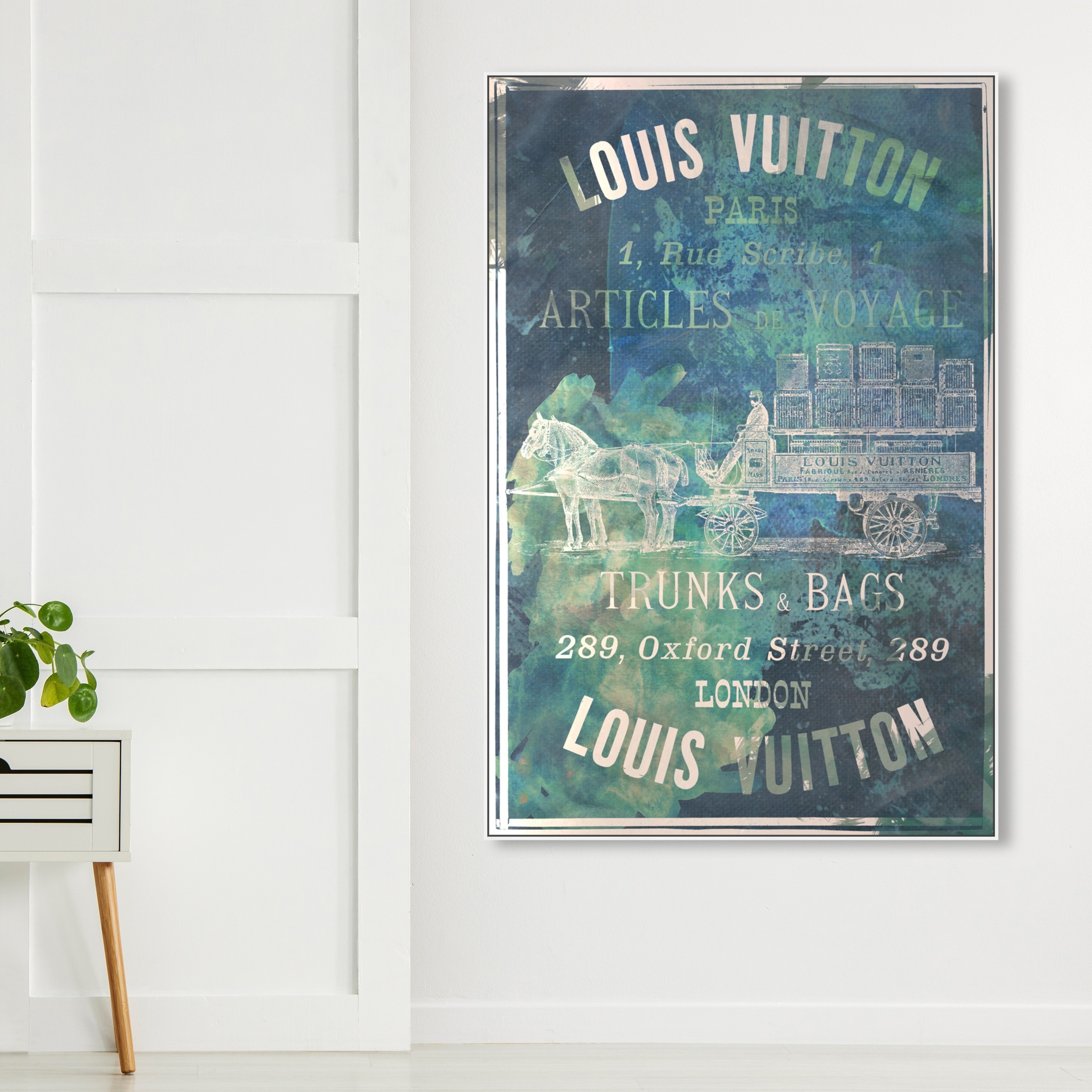 Oliver Gal Fashion and Glam Wall Art Framed Canvas Prints 'Articles on the  Water' Road Signs - Green, Blue - Yahoo Shopping
