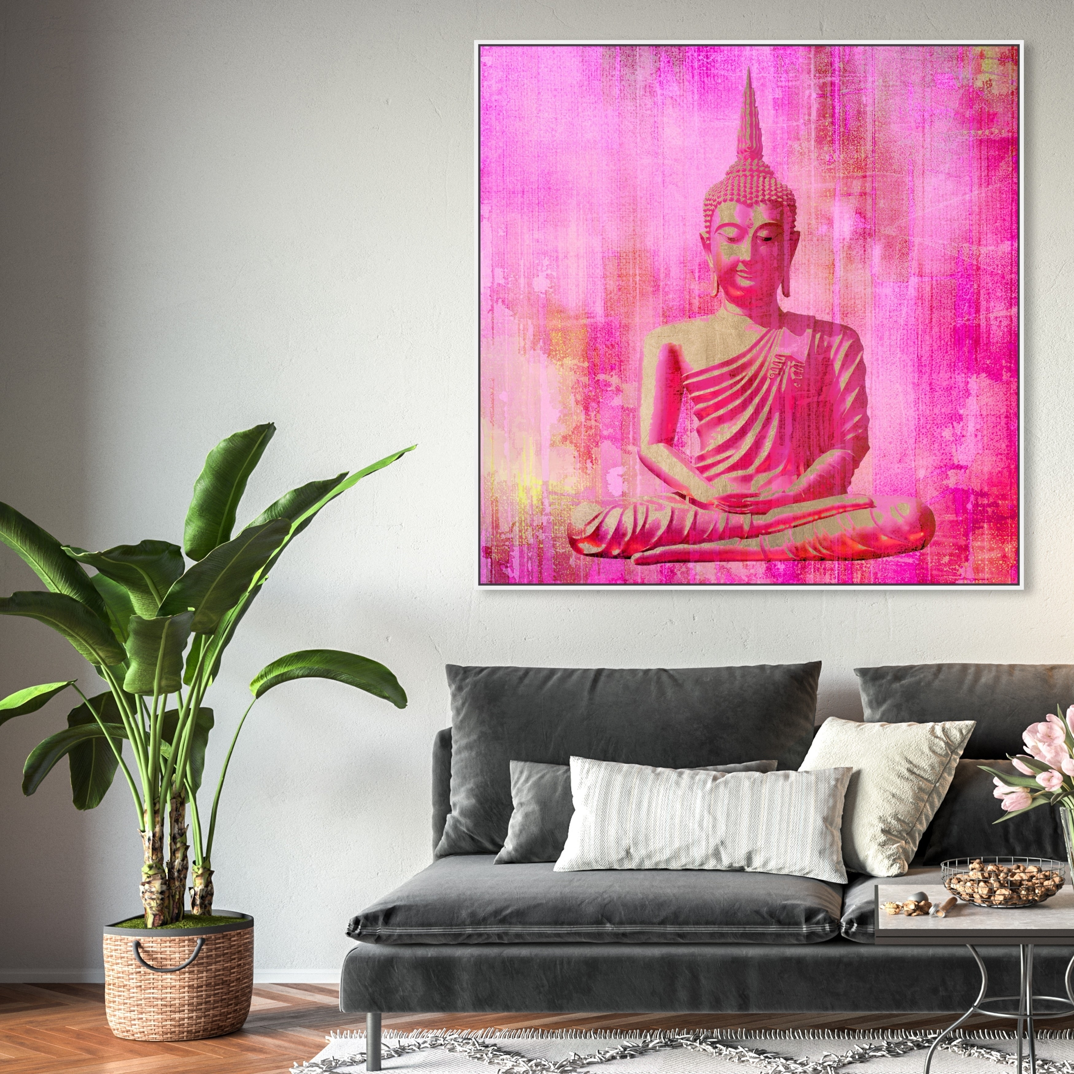 Watercolor Buddha Art Spiritual Free Spirit Yoga Spa Hand Canvas Paintings Wall Art Pictures Poster Print Living Room Home Decor