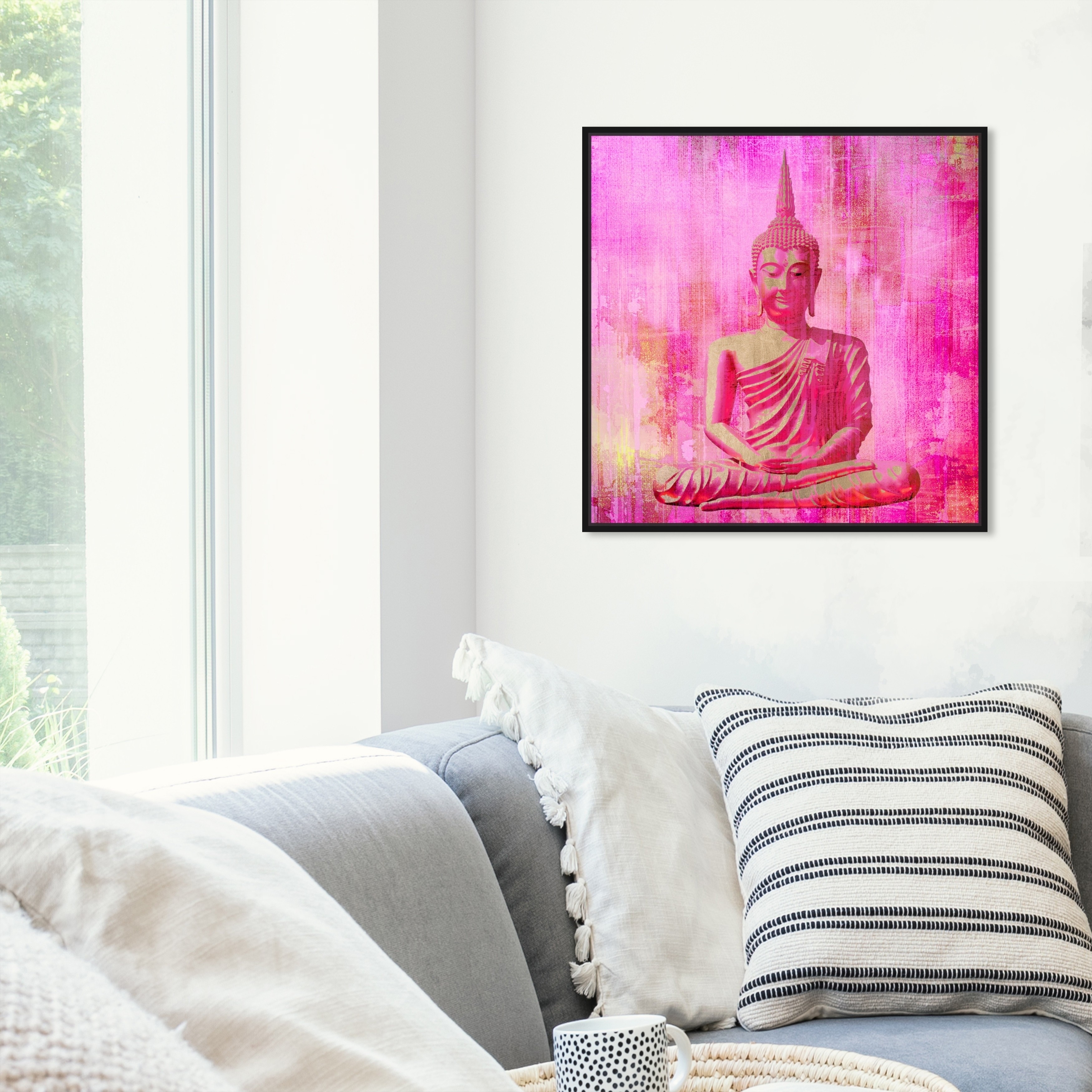 Watercolor Buddha Art Spiritual Free Spirit Yoga Spa Hand Canvas Paintings Wall Art Pictures Poster Print Living Room Home Decor