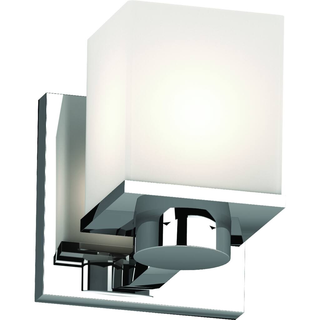 Volume Lighting Sharyn 1-Light Indoor Chrome Bathroom Wall Sconce