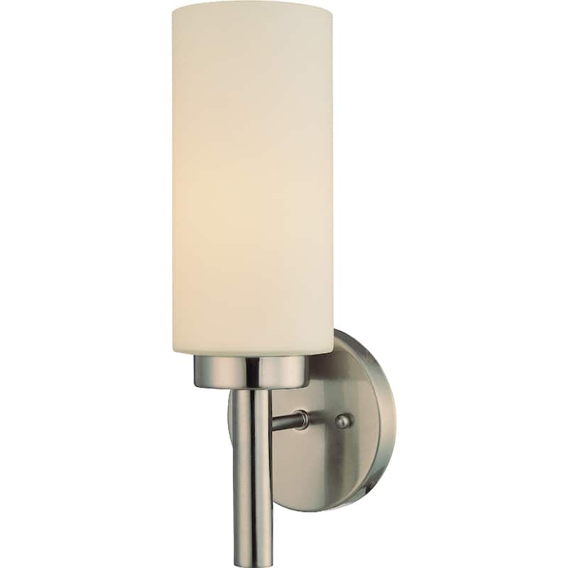 Volume Lighting 1-Light Brushed Nickel Interior Wall Sconce