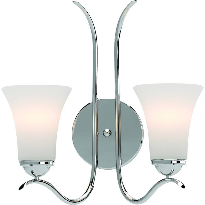 Volume Lighting Alesia 2-Light Indoor Polished Nickel Vanity Sconce