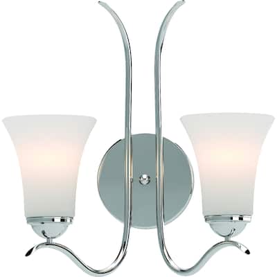Volume Lighting Alesia 2-Light Indoor Polished Nickel Vanity Sconce