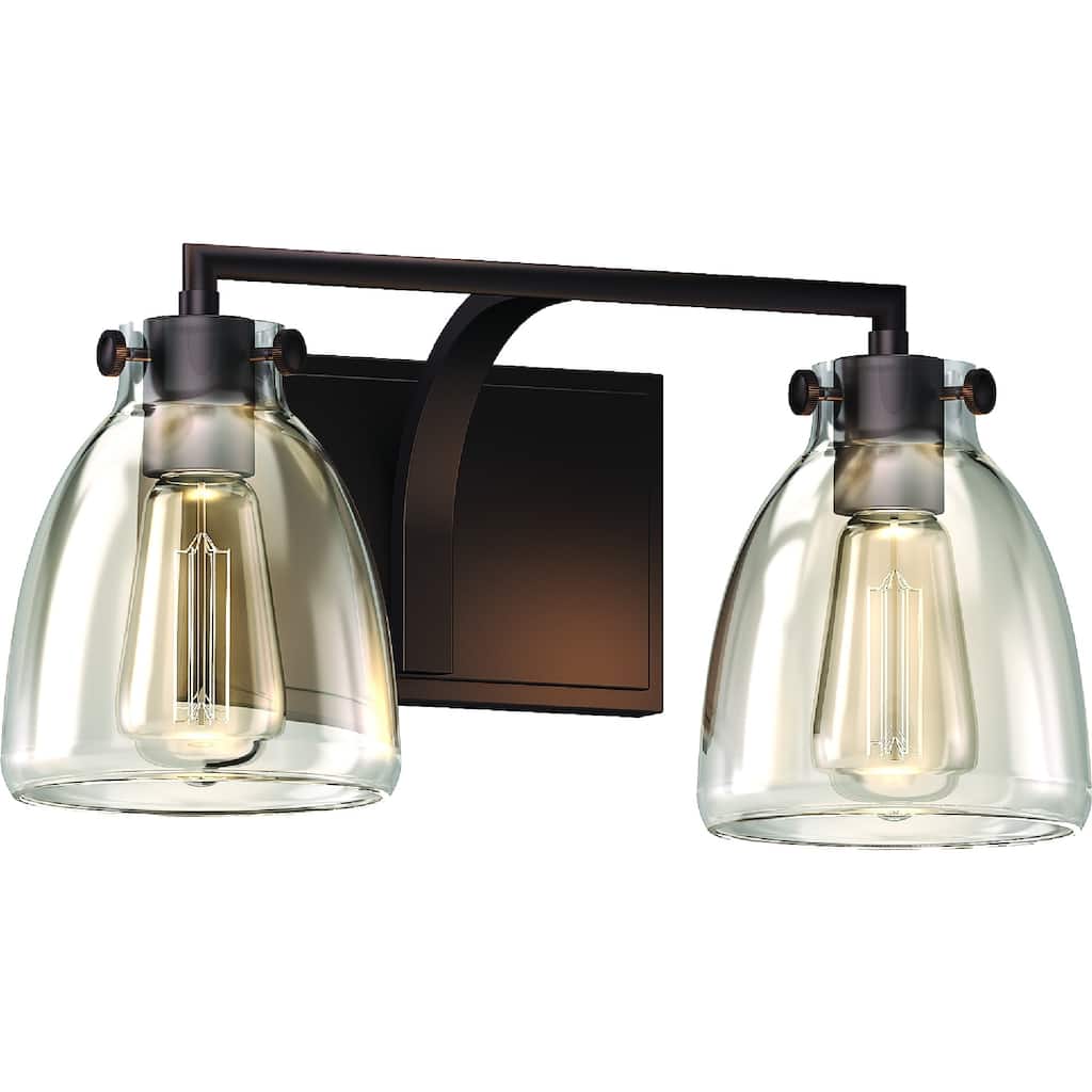 Volume Lighting 2-Light Indoor Antique Bronze Vintage-Inspired Sconce