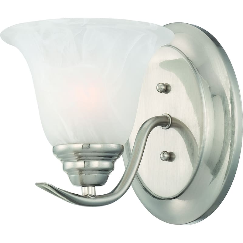 Volume Lighting Trinidad 1-Light Indoor Brushed Nickel Wall Sconce