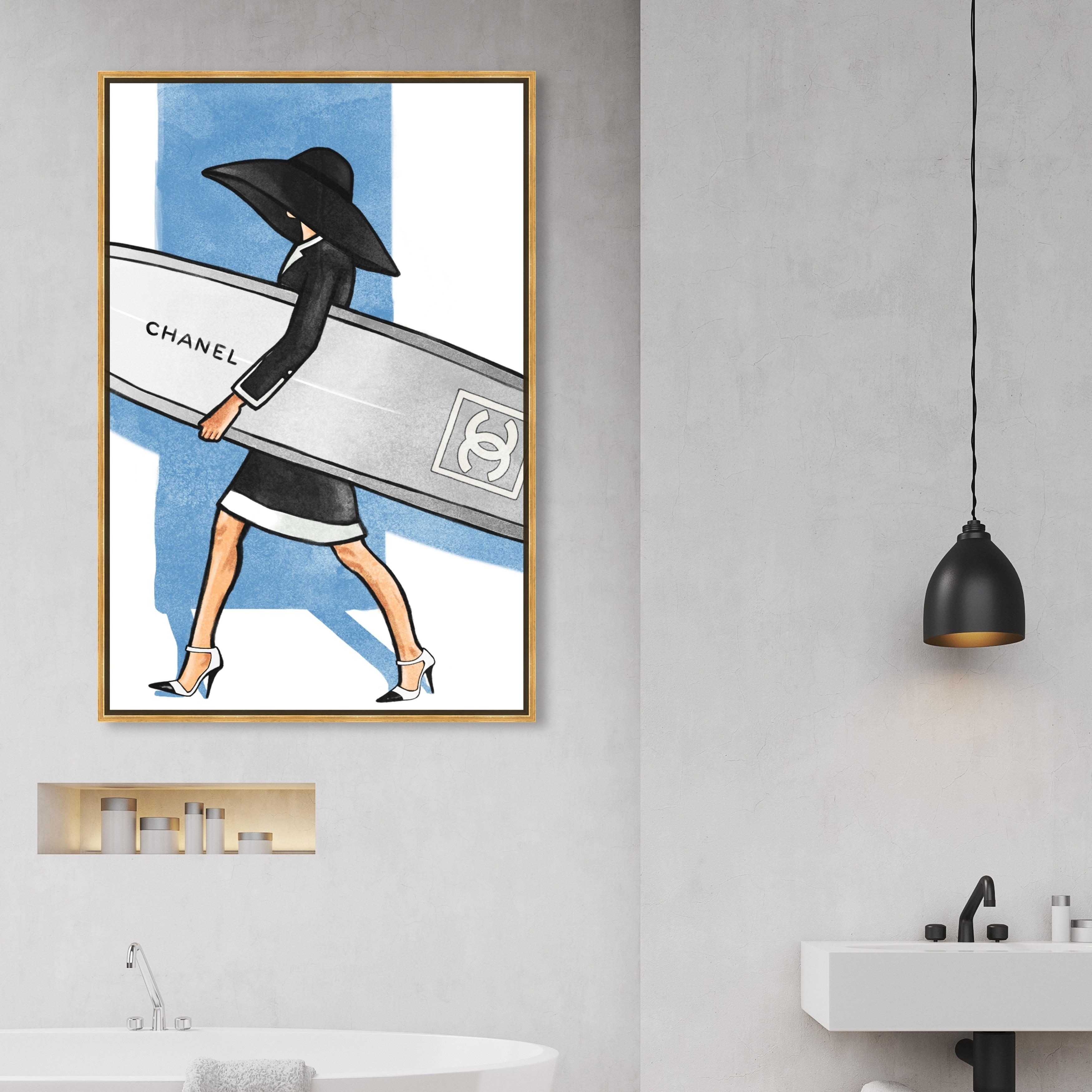 Oliver Gal Fashion and Glam Wall Art Framed Canvas Prints