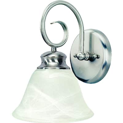 Volume Lighting Troy 1-Light Indoor Brushed Nickel Wall Sconce