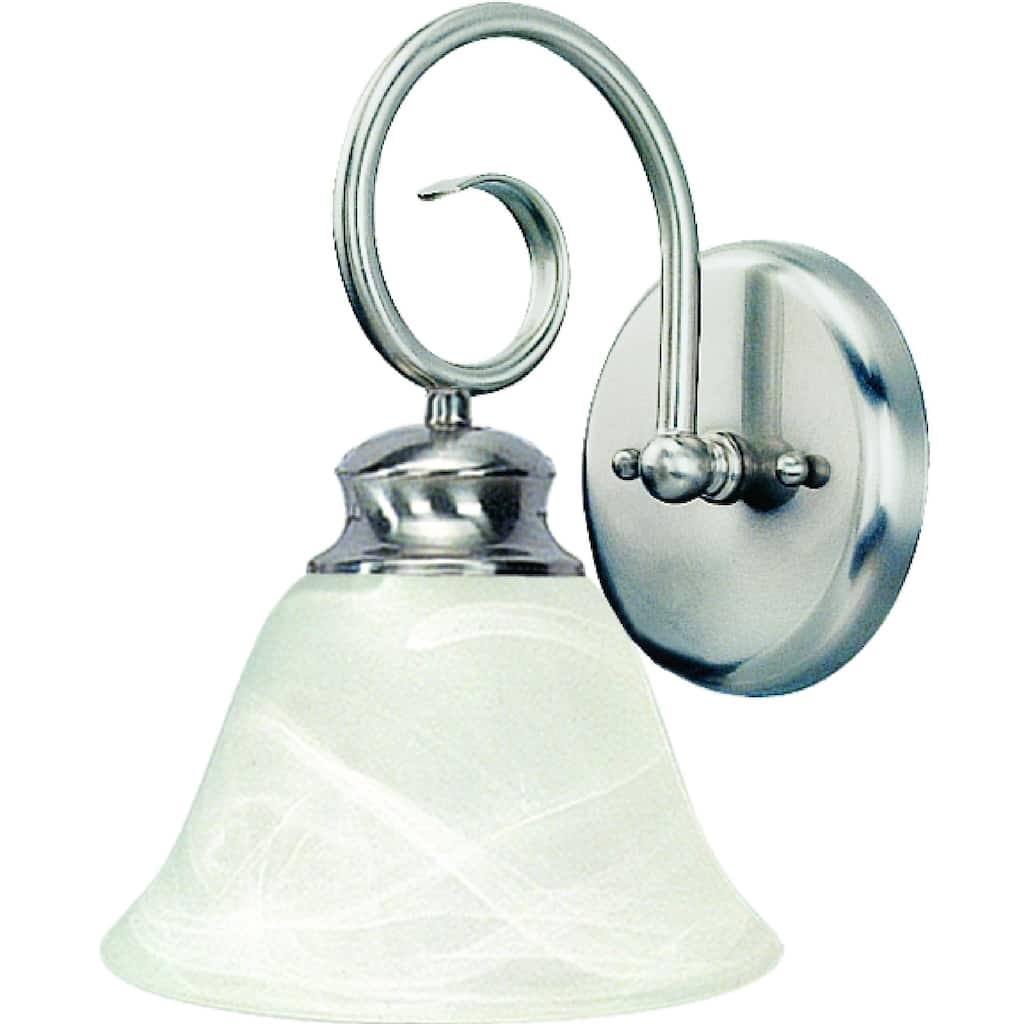Volume Lighting Troy 1-Light Indoor Brushed Nickel Wall Sconce
