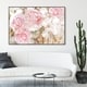 preview thumbnail 22 of 23, Oliver Gal Floral and Botanical Wall Art Framed Canvas Prints 'Basket O' Roses' Florals - Pink, Green 54 x 36 - Black