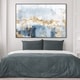 preview thumbnail 22 of 23, Oliver Gal Abstract Wall Art Framed Canvas Prints 'Eight Days a Week' Watercolor - Blue, Gold