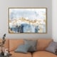 preview thumbnail 8 of 23, Oliver Gal Abstract Wall Art Framed Canvas Prints 'Eight Days a Week' Watercolor - Blue, Gold