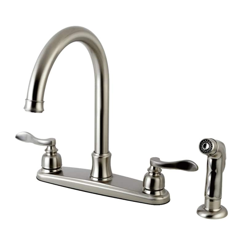 Kingston Brass Royale 8-Inch Centerset Kitchen Faucet with Sprayer