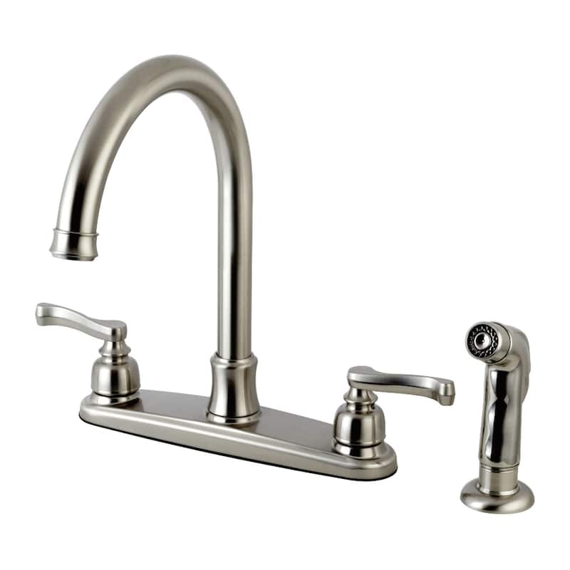 Kingston Brass Royale 8-Inch Centerset Kitchen Faucet with Sprayer