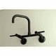 preview thumbnail 11 of 20, Kingston Brass Concord 8-Inch Adjustable Center Wall Mount Kitchen Faucet