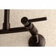 preview thumbnail 13 of 20, Kingston Brass Concord 8-Inch Adjustable Center Wall Mount Kitchen Faucet