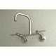 preview thumbnail 22 of 20, Kingston Brass Concord 8-Inch Adjustable Center Wall Mount Kitchen Faucet