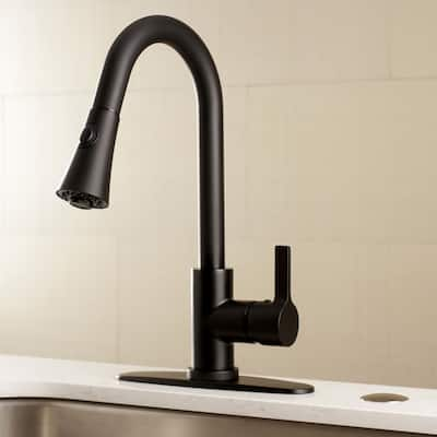 Kingston Brass Continental Single-Handle Pull-Down Kitchen Faucet