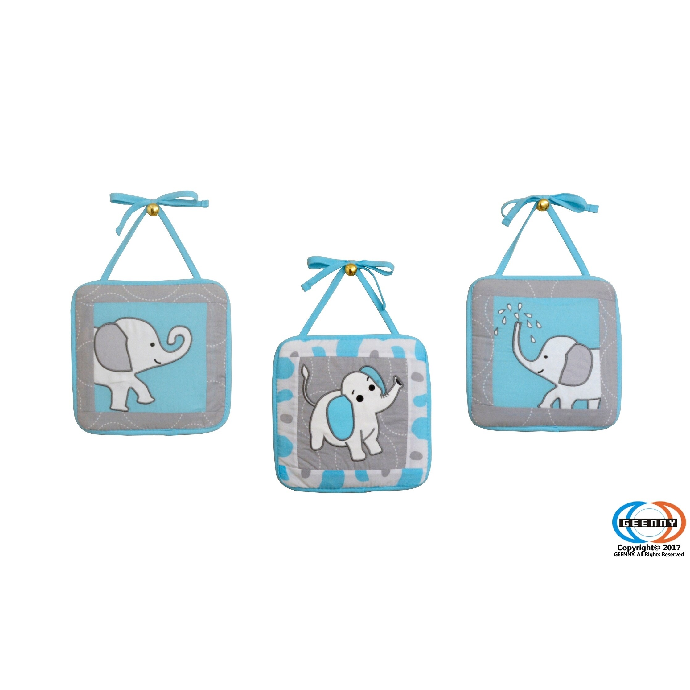 blizzard elephant 13 piece crib bedding set