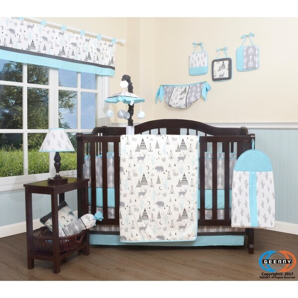 13PCS Girl Deer Family Baby Nursery Crib Bedding Sets Holiday Special 