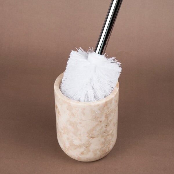 cream toilet brush holder