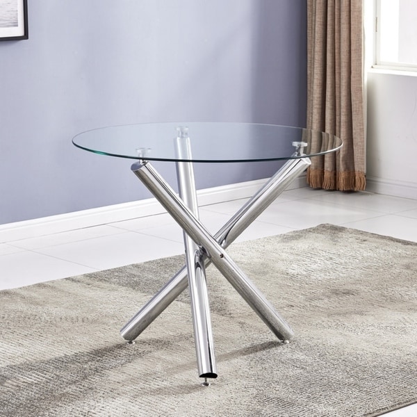 ss dining table with glass top