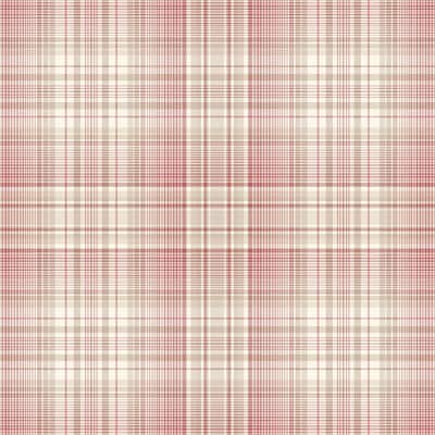 Check Plaid Wallpaper Reds & Beige