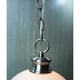 preview thumbnail 5 of 3, The Entertainer Plug-In Swag Pendant Light 16" White Glass with Brushed Nickel Chain