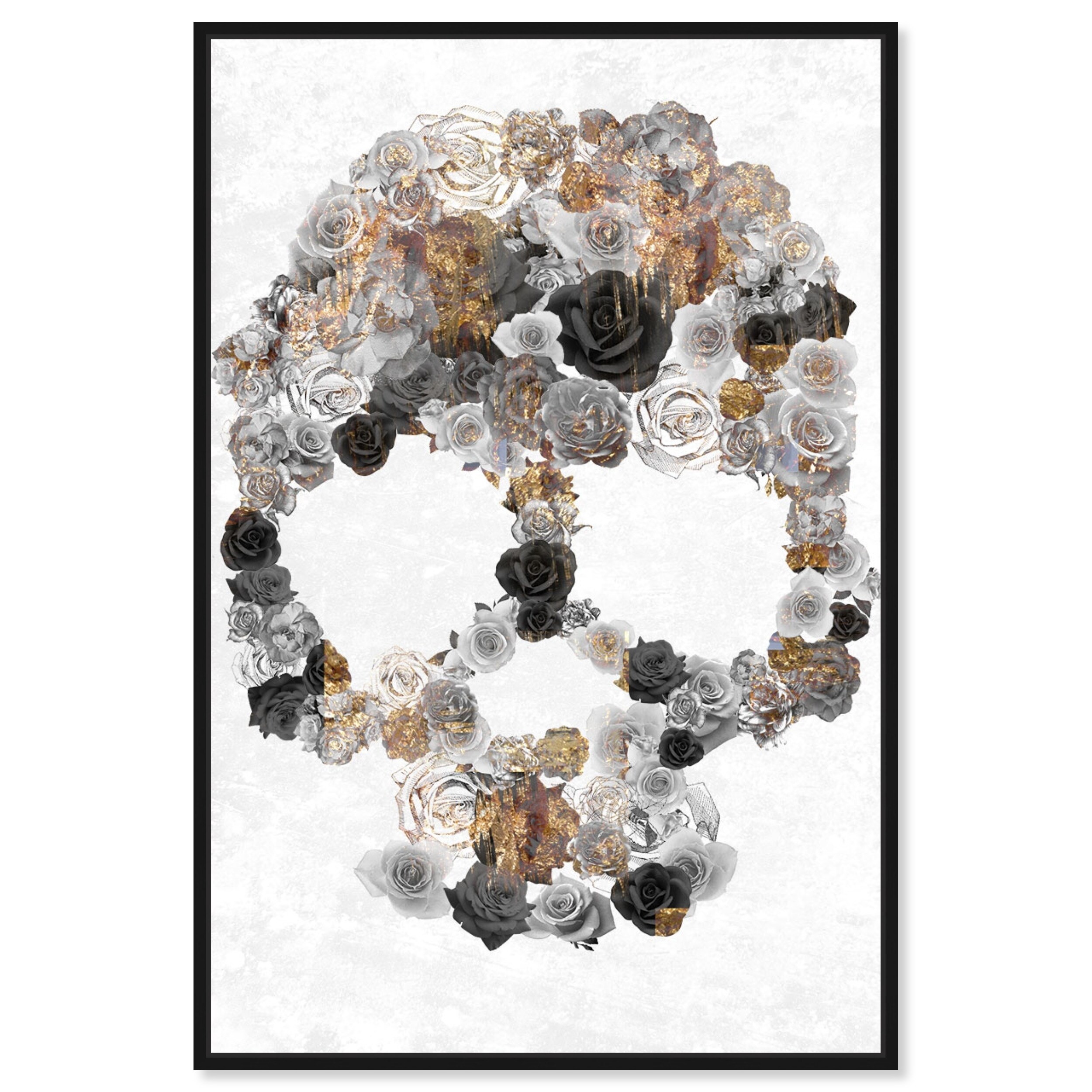 Shop Oliver Gal Floral And Botanical Wall Art Framed Canvas Prints Sticks And Stones Florals Gray Gray Overstock 30901152