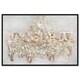 preview thumbnail 2 of 23, Oliver Gal Fashion and Glam Wall Art Framed Canvas Prints 'Candelabro' Chandeliers - Gold, White